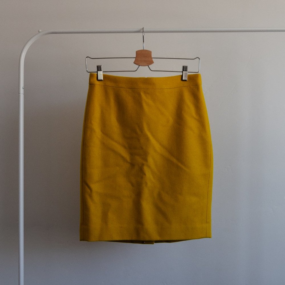 J. Crew The Pencil Skirt in Wool